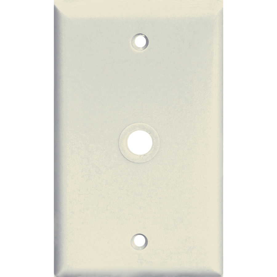 Cooper Wiring Devices 1 Gang Almond Coaxial Wall Plate At Lowes Cooper Wiring Devices 1 Gang Almond Coaxial Wall Plate
