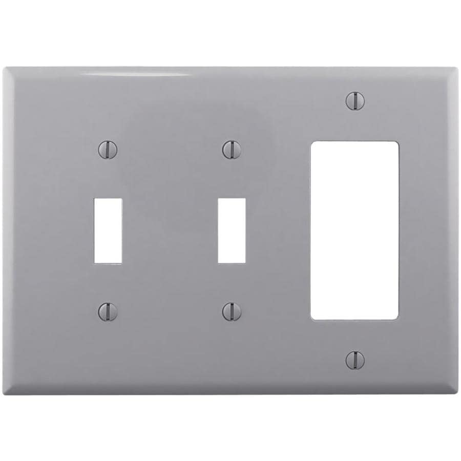 Eaton 3-Gang Gray Wall Plate at Lowes.com