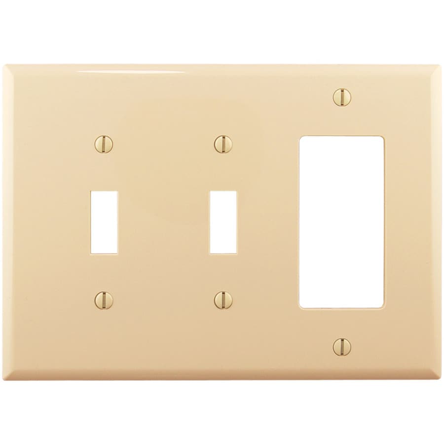 Eaton 3Gang Ivory Wall Plate at