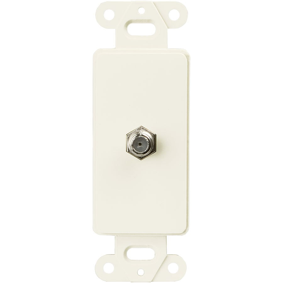 Eaton Plastic FType Coax Wall Jack in the Audio & Video Wall Jacks