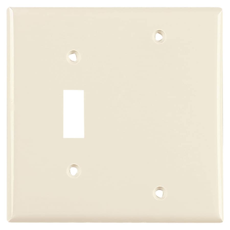 Eaton 2Gang Light Almond Wall Plate at