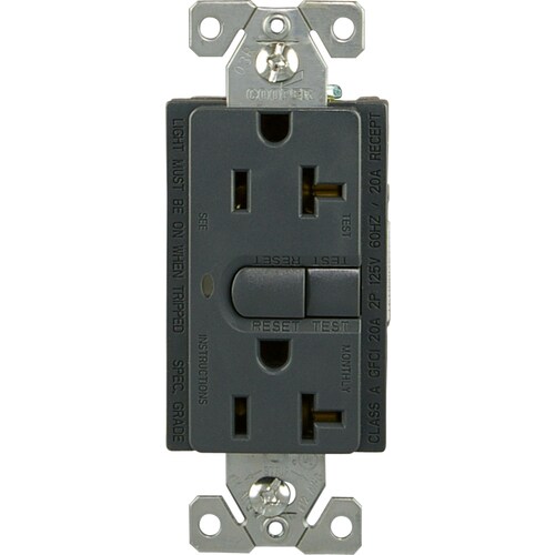 Cooper Wiring Devices Silver Granite 20-Amp Decorator Commercial at