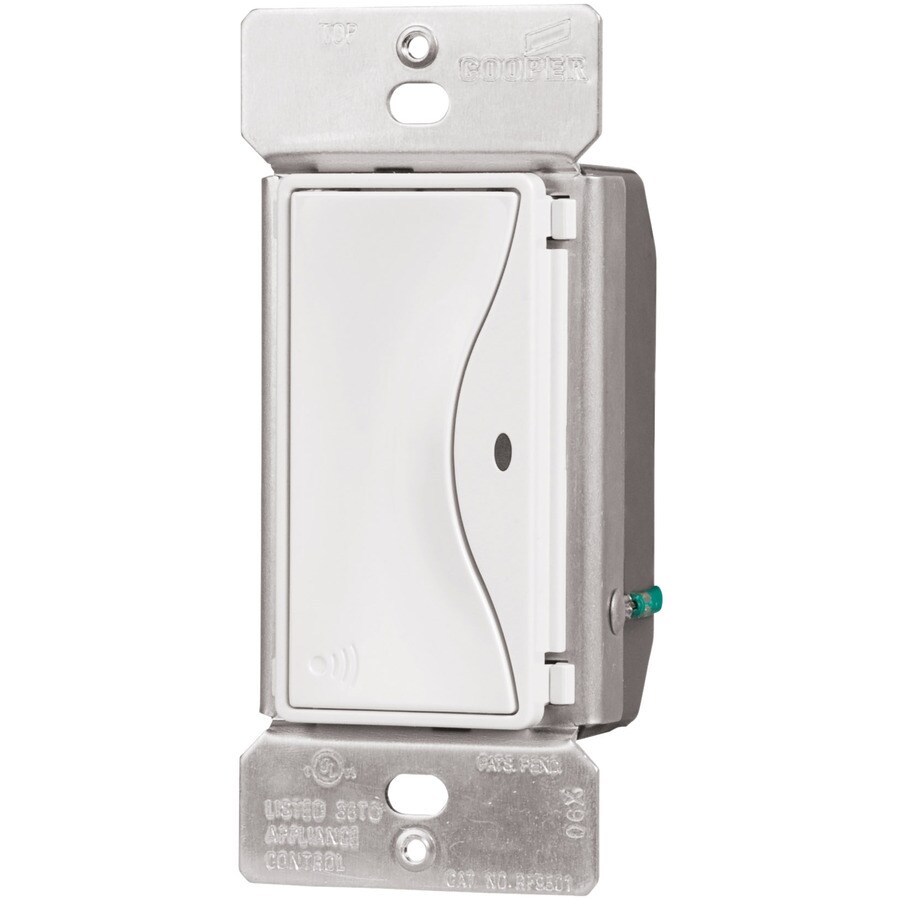 Cooper Wiring Devices RF9517AW 15-Amp Alpine White 3-Way Decorator Switch