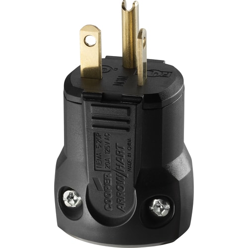 Cooper Wiring Devices 20-Amp-Volt Black 3-Wire Grounding at Lowes.com