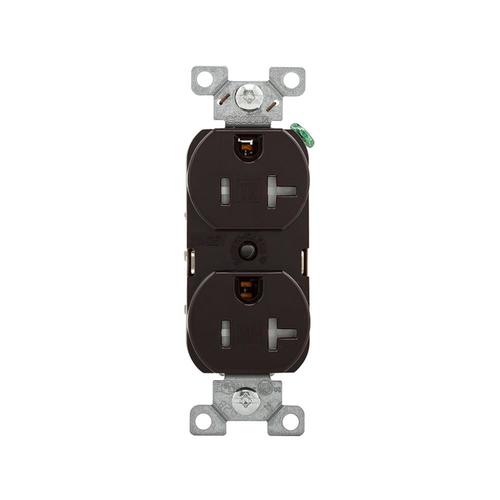Eaton Brown 20Amp Duplex Tamper Resistant Outlet Commercial Outlet at