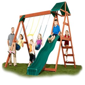 Swing N Slide Wood Playsets Swing Sets At Lowes Com