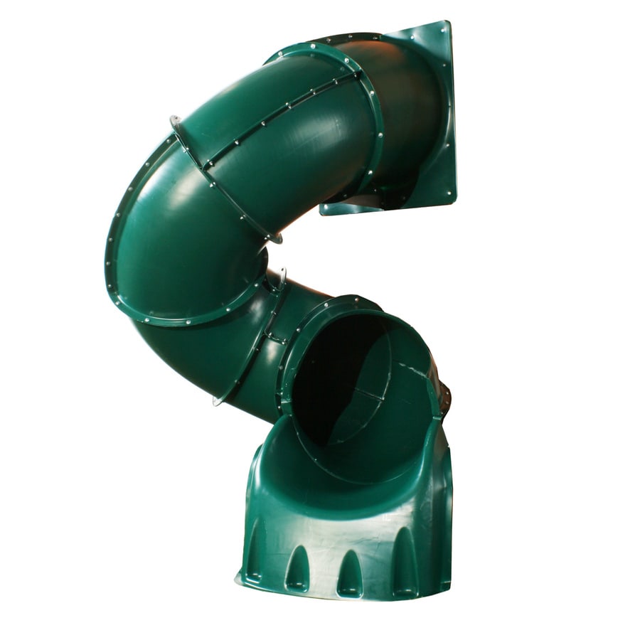 Swing N Slide Turbo Tube Green Slide At Lowes Com