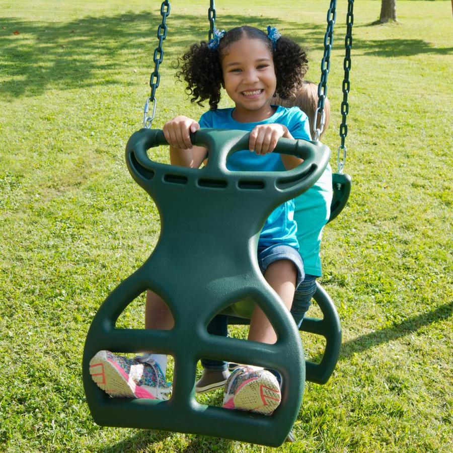 SwingNSlide Grandview Twist Complete Wood Playset with Swings at