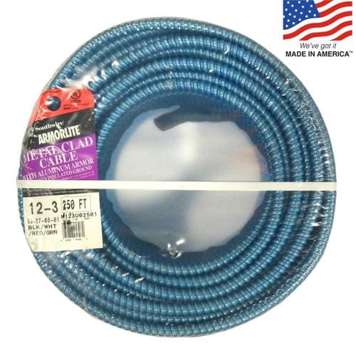 Southwire Armorlite 250-ft 12/3 Solid Aluminum MC Cable at Lowes.com