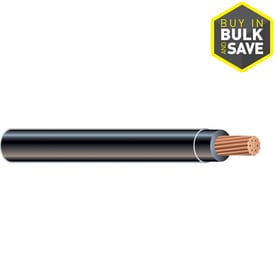 UPC 032886232503 product image for 3-AWG Stranded Black Copper THHN Wire (By-the-Foot) | upcitemdb.com