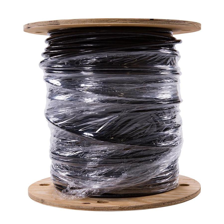 2 AWG Stranded Black Copper THHN Wire (By-the-Foot) in the THHN Wire ...