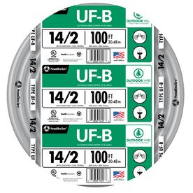 UPC 032886266041 product image for Southwire 100-ft 14-2 UF Wire (By-The-Roll) | upcitemdb.com