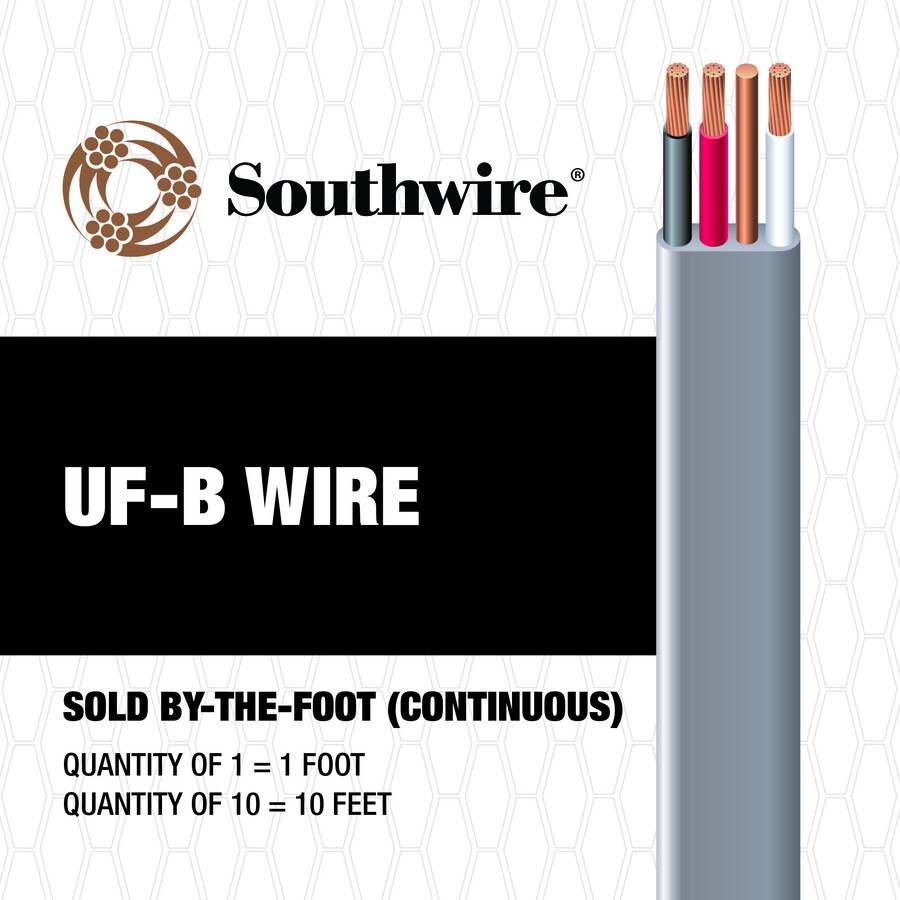 Southwire 8 3 UF Wire By the Foot At Lowes