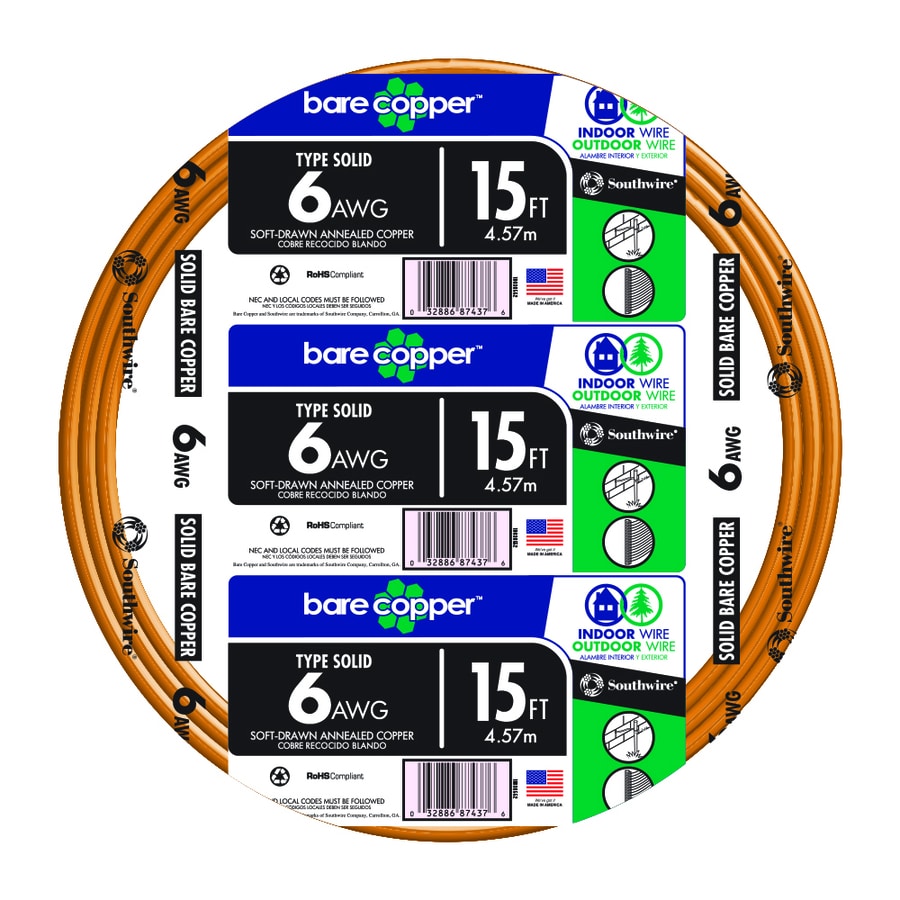 Southwire Solid Soft drawn Copper Bare Wire (By-the-Roll)