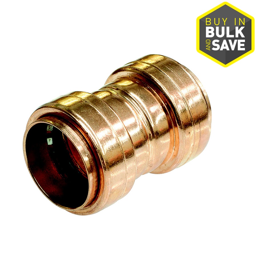 Proline Series 650-003LW Mueller Proline Copper 1/2-in x 1/2-in Push Fit Coupling