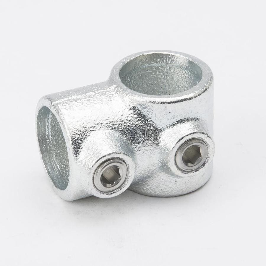 X-in Y-Degree Silver Galvanized Steel Structural Pipe Fitting Plumbing