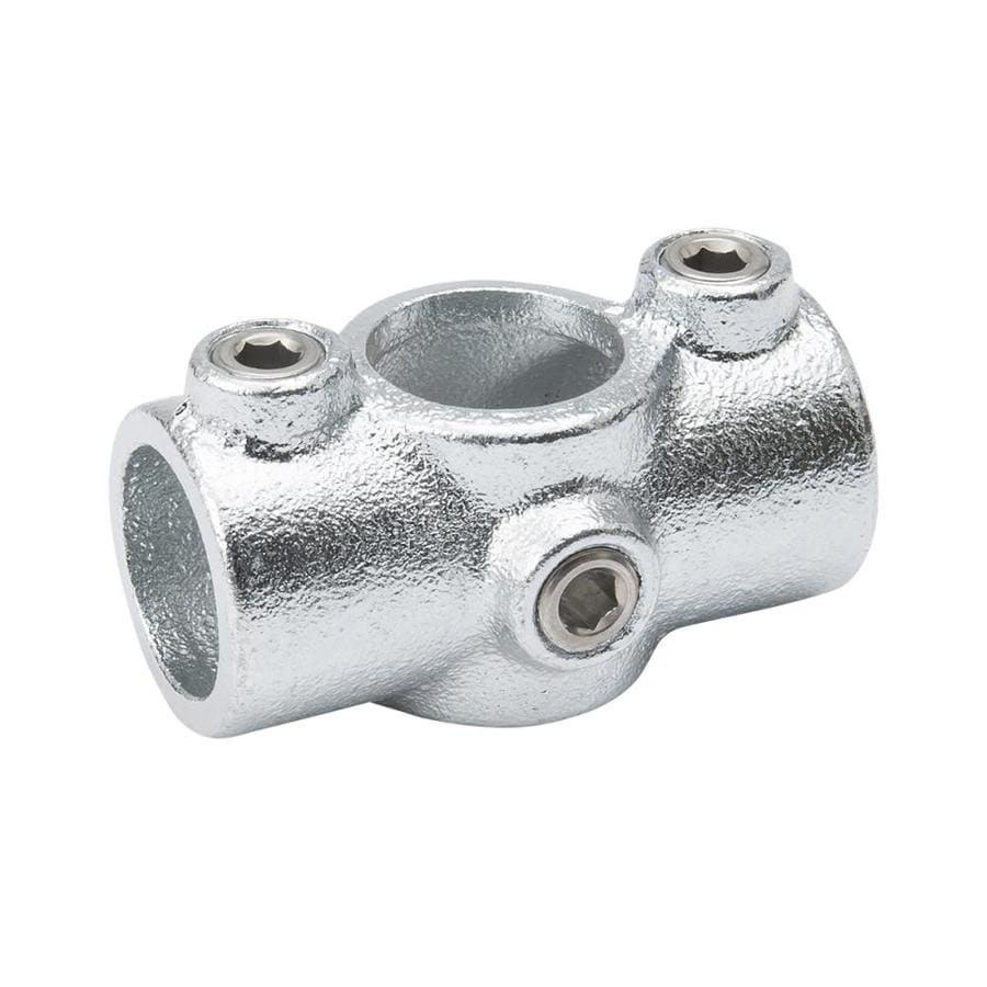 B&K 3/4 in x 3/4 in 90 Degree Gray Galvanized Steel Structural Pipe Fitting Cross Tee