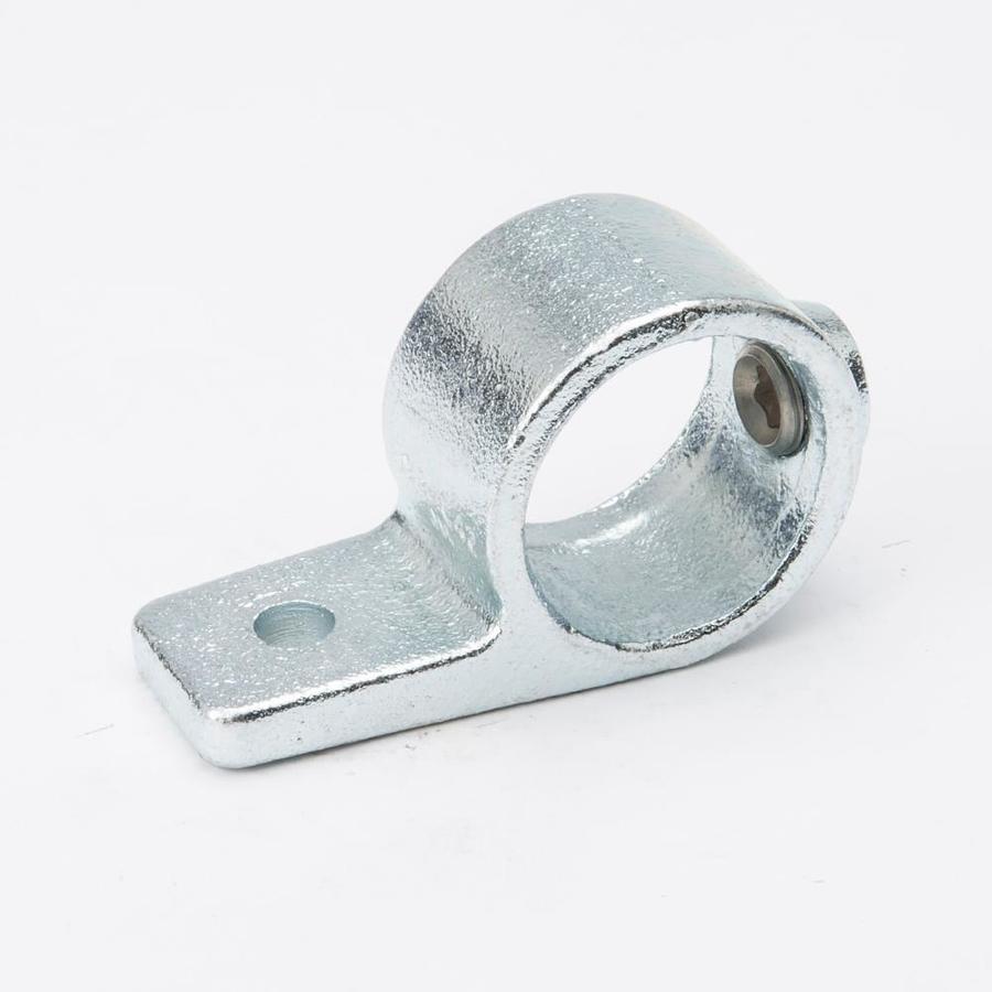 Steeltek 1 14 In Silver Galvanized Steel Structural Pipe Fitting Floor Flange At