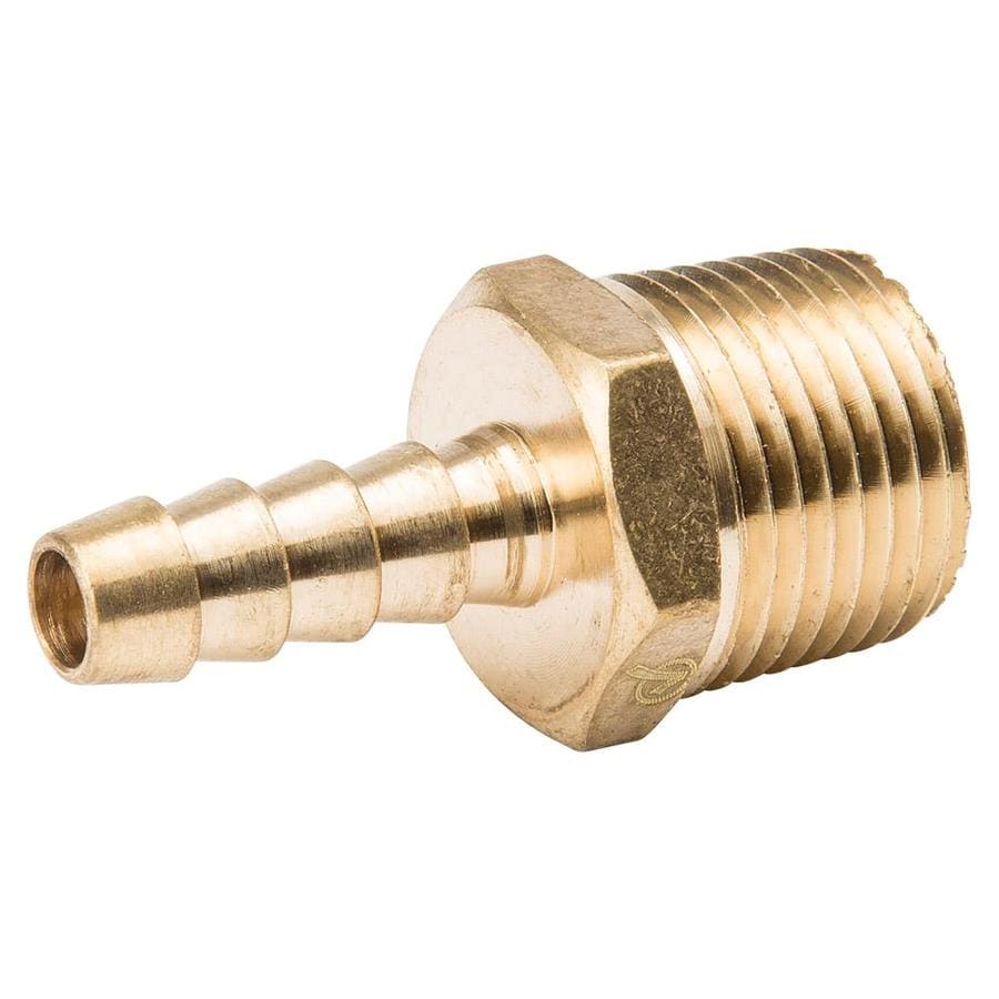 B&K 1/4in Barbed Barb x MIP Adapter Fitting at