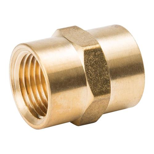 B&K 3/8in x 1/4in dia Threaded Coupling Fitting in the Brass Fittings
