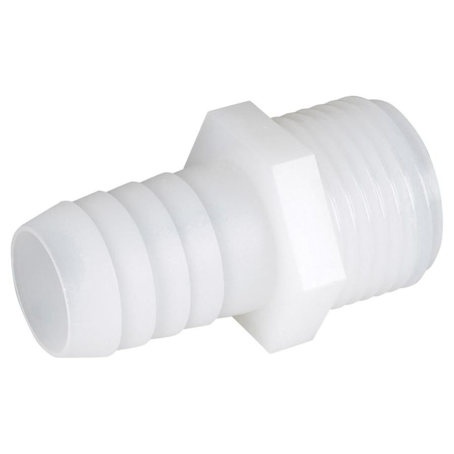 B K 1 2 In Barbed Barb X Garden Hose Adapter Fitting In The Brass Fittings Department At Lowes Com