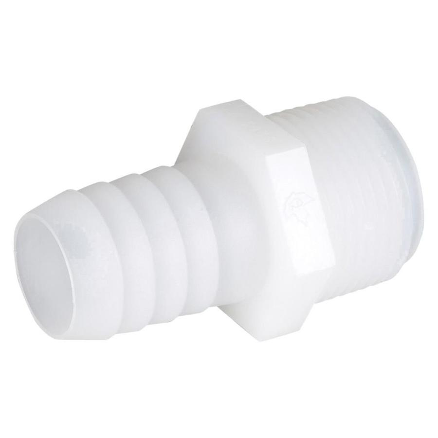 B&K 5/8in x 3/4in dia Barbed Barb x Garden Hose Adapter Fitting in