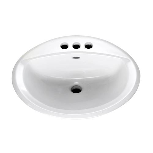 American Standard White Drop-in Oval Bathroom Sink with ...