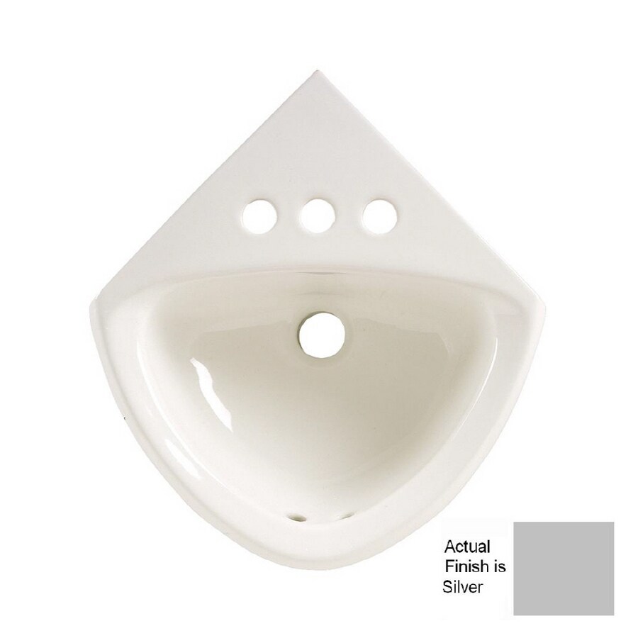American Standard Corner Silver Topmount Bath Sink in the Bathroom Sinks department at