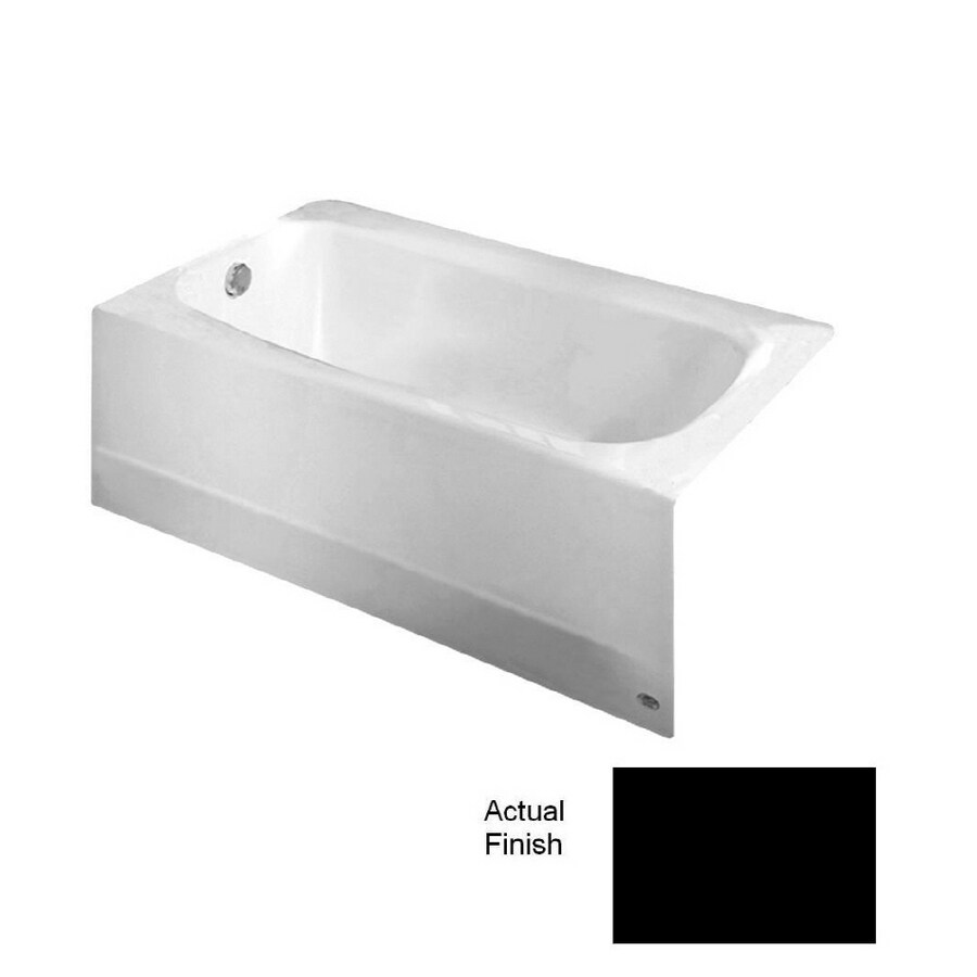 American Standard 60"L x 32"W Black Tub in the Bathtubs department at