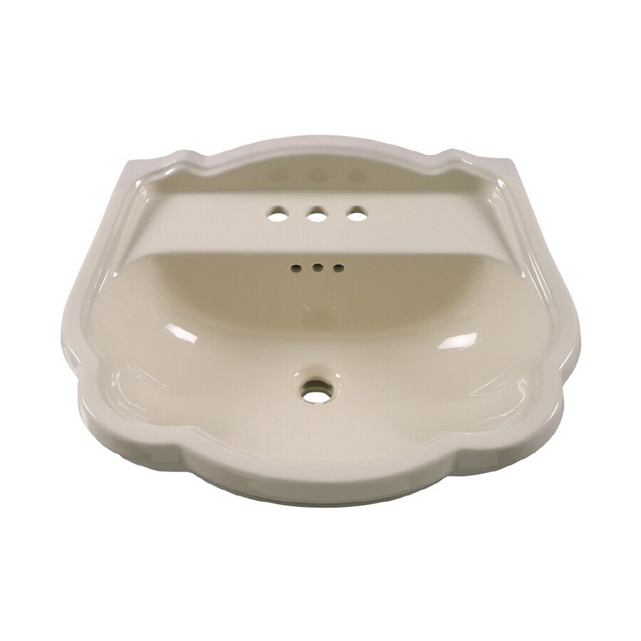 American Standard Repertoire Bone Pedestal Sink Top (8" Widespread) at