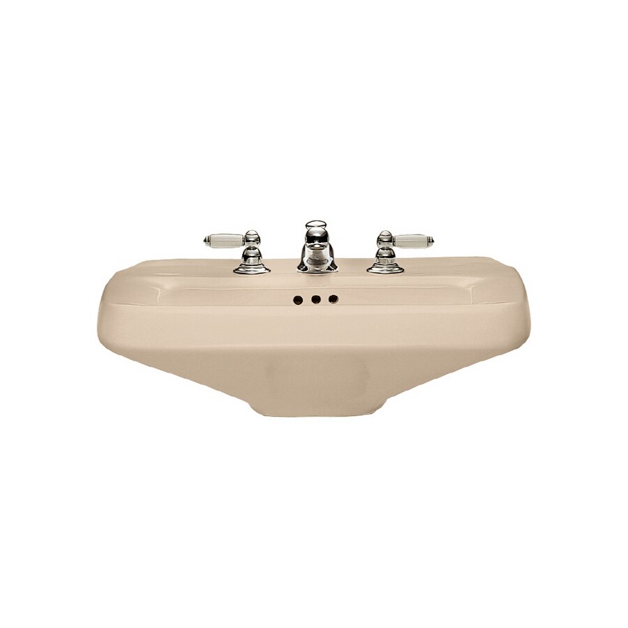 American Standard Lexington Fawn Beige Pedestal Sink Top (8" Widespread
