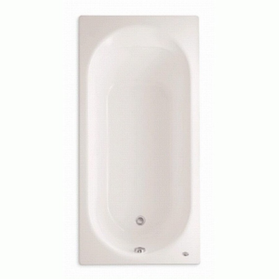 American Standard Stratford Linen Porcelain Enameled Steel American Standard Stratford Linen Porcelain Enameled Steel Rectangular Drop In Bathtub With Reversible Drain