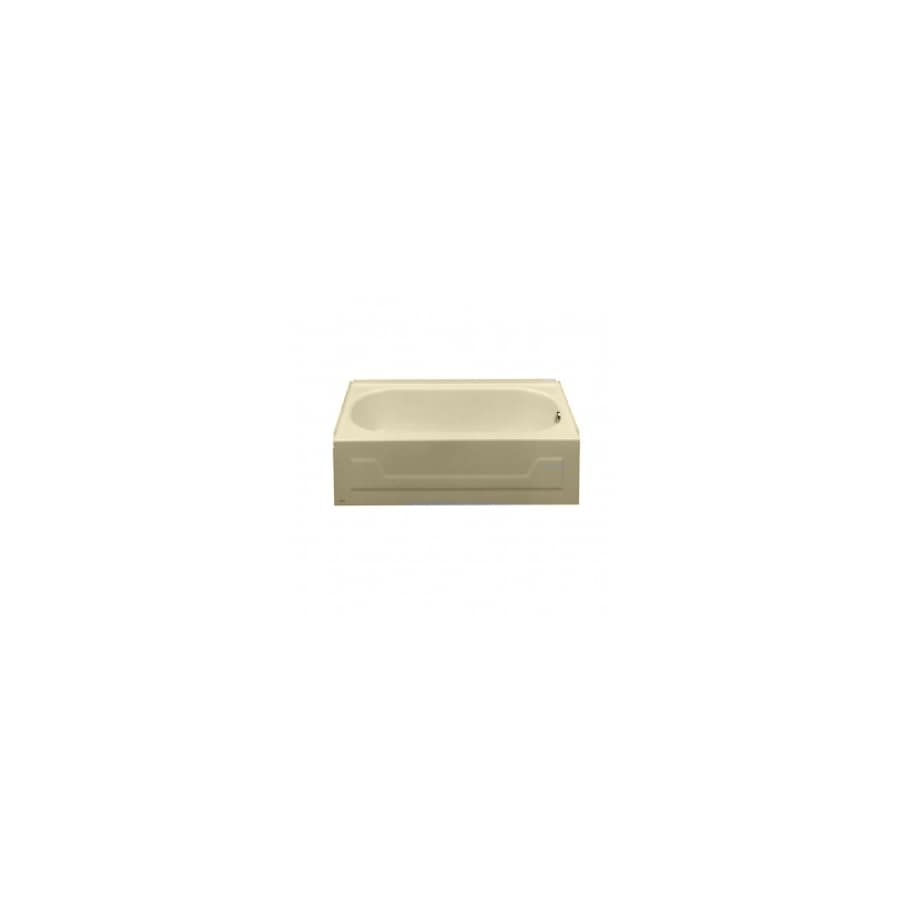 American Standard 0131.012.021 46-1/2-in x 27-in Huron Bone Rectangular Skirted Bathtub with Right-Hand Drain