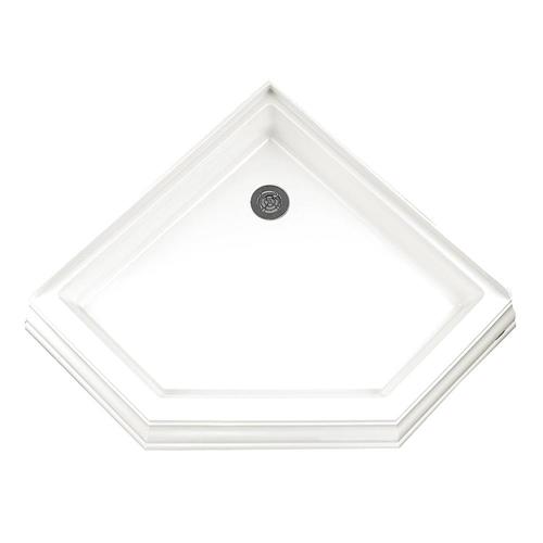 American Standard 42.25-in L x 42.125-in W White Acrylic Neo-Angle ...