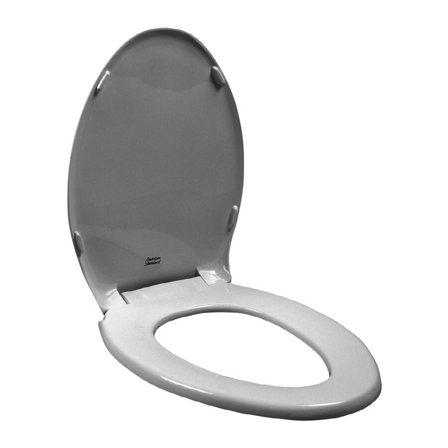 American Standard Elongated Silver Rise and Shine Toilet Seat at