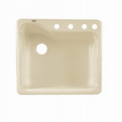 American Standard Silhouette 22 In X 25 In Bisque Single Bowl