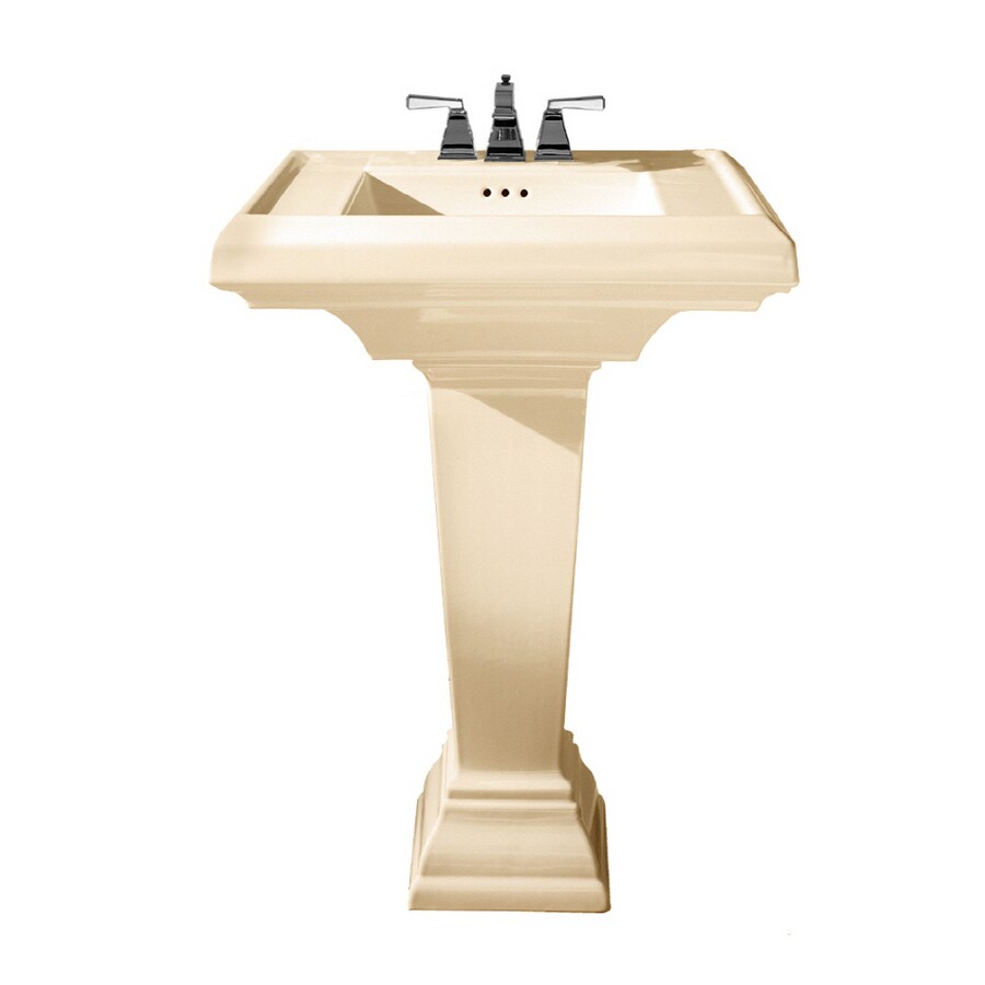 American Standard Town Square Bone Complete Pedestal Sink in the