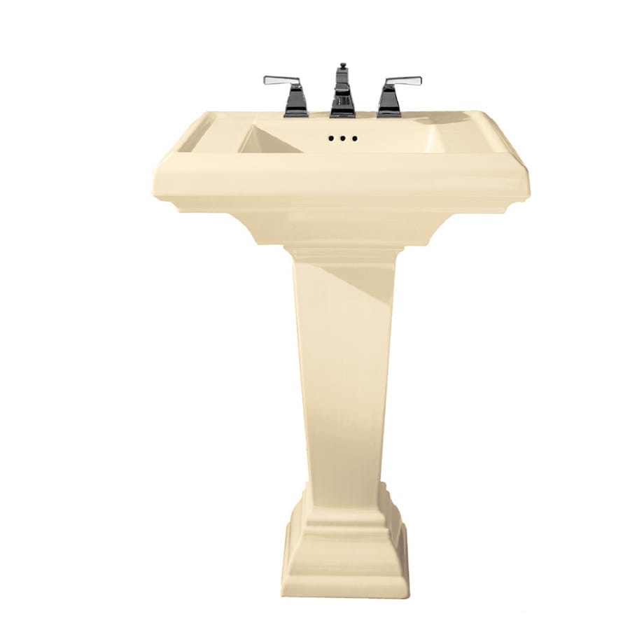 American Standard Town Square Bone Complete Pedestal Sink At