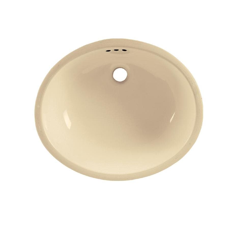 American Standard Bone Undermount Oval Bathroom Sink with Overflow