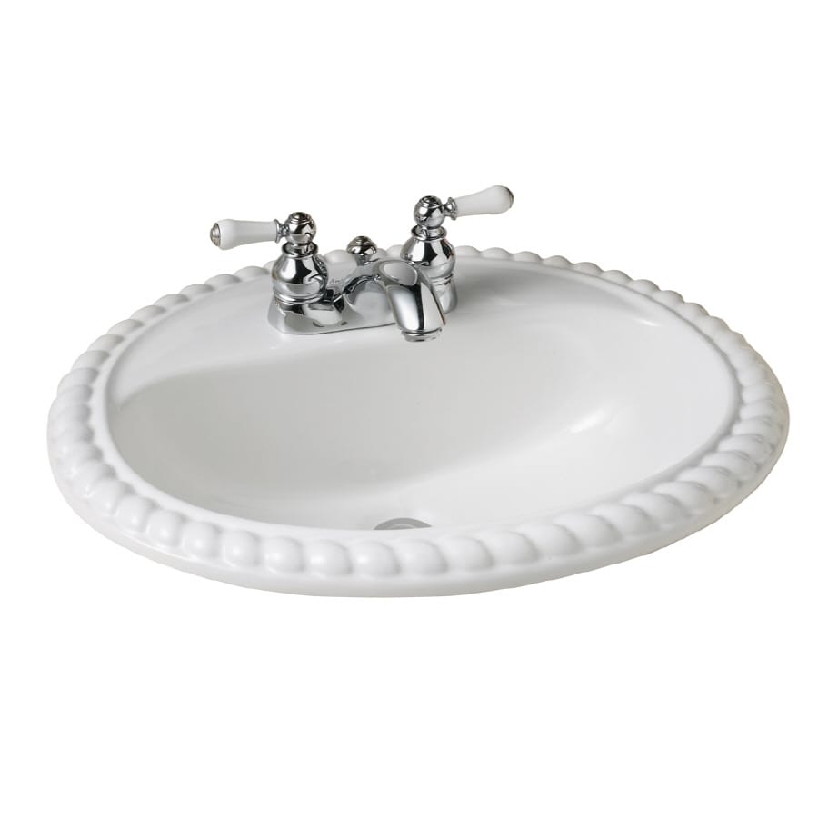 American Standard Oval Drop In Bathroom Sink Artcomcrea