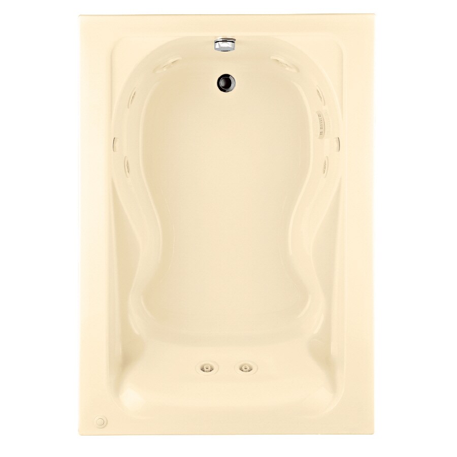 American Standard Bone Acrylic DropIn Jetted Whirlpool Tub at