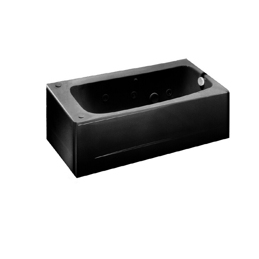 American Standard Black Americast Skirted Jetted Whirlpool Tub at