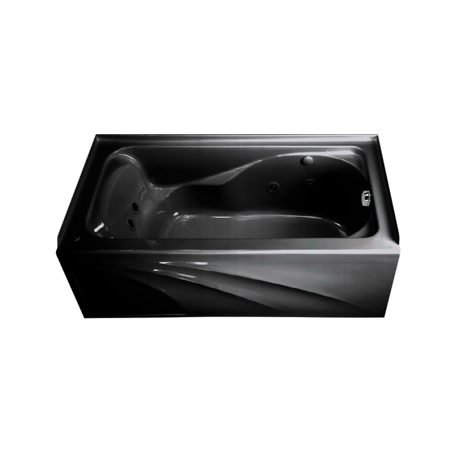 American Standard Black Acrylic Skirted Jetted Whirlpool ...