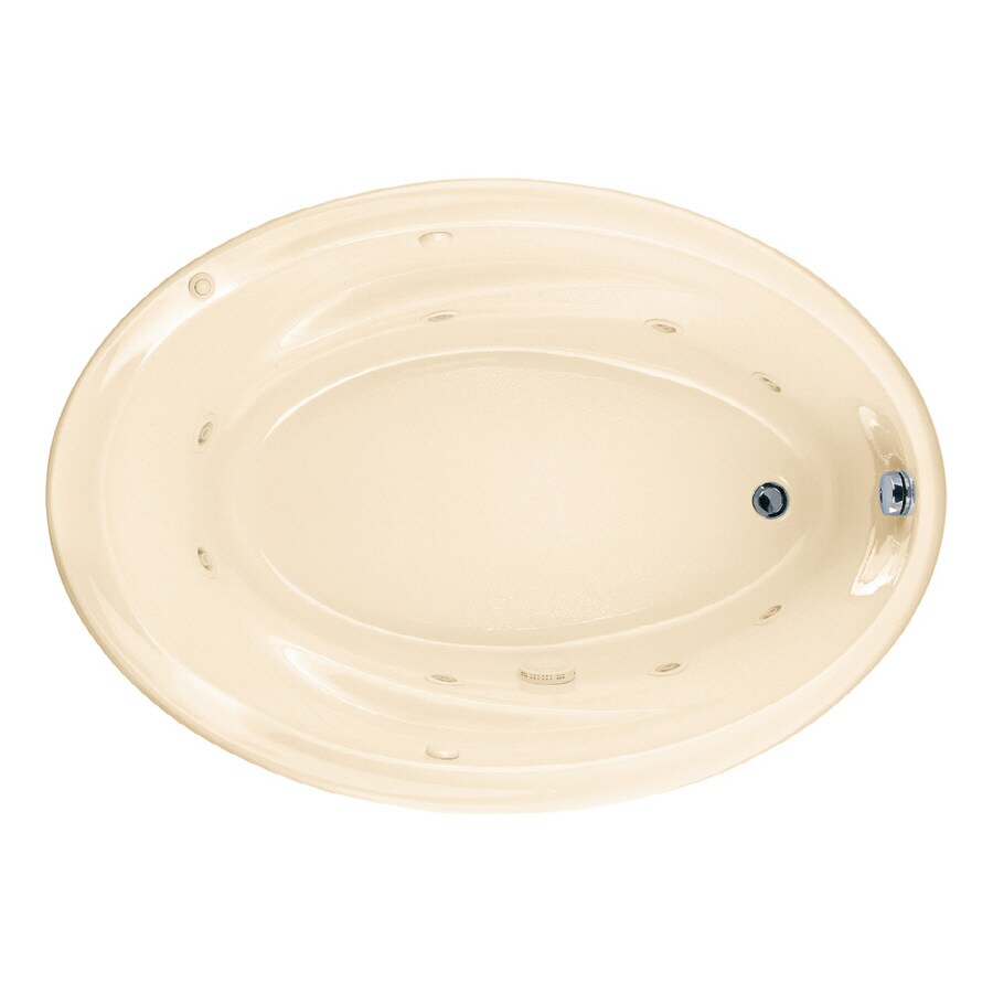 American Standard Bone Acrylic DropIn Jetted Whirlpool Tub at
