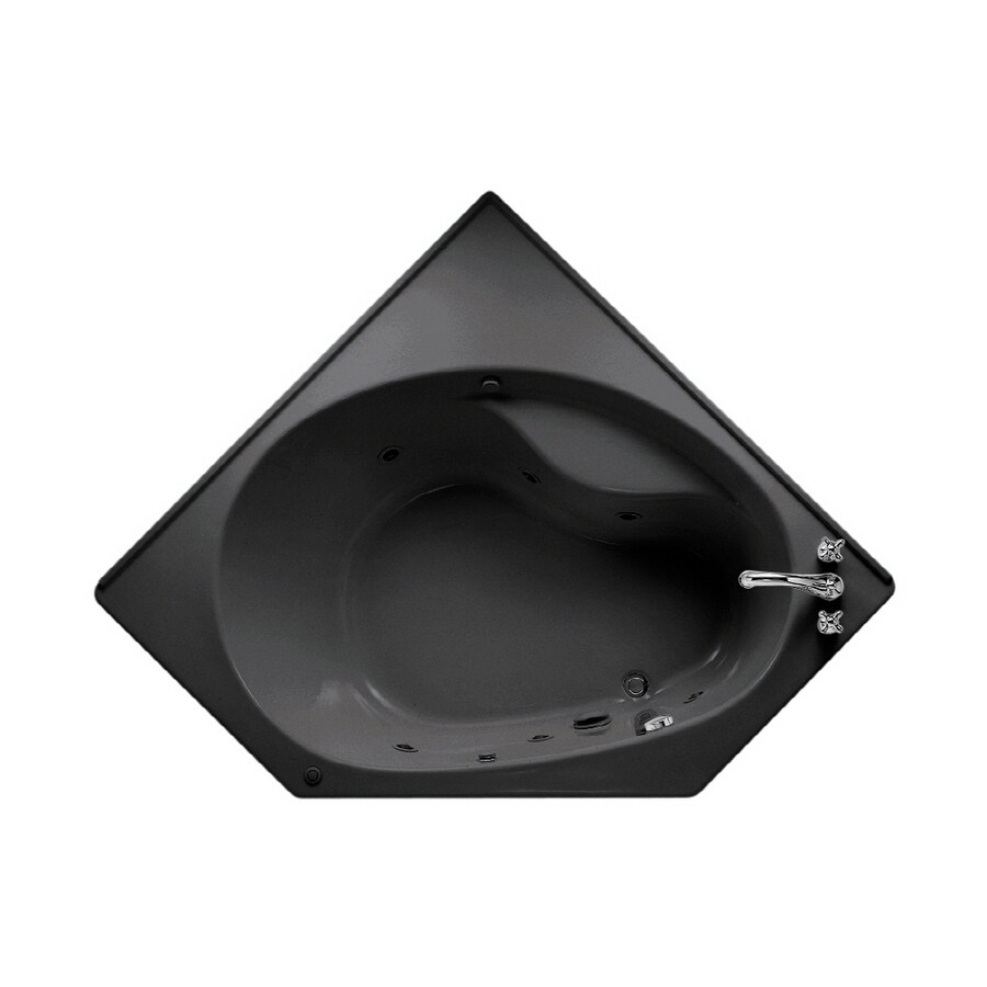 American Standard Black Acrylic DropIn Jetted Whirlpool Tub at