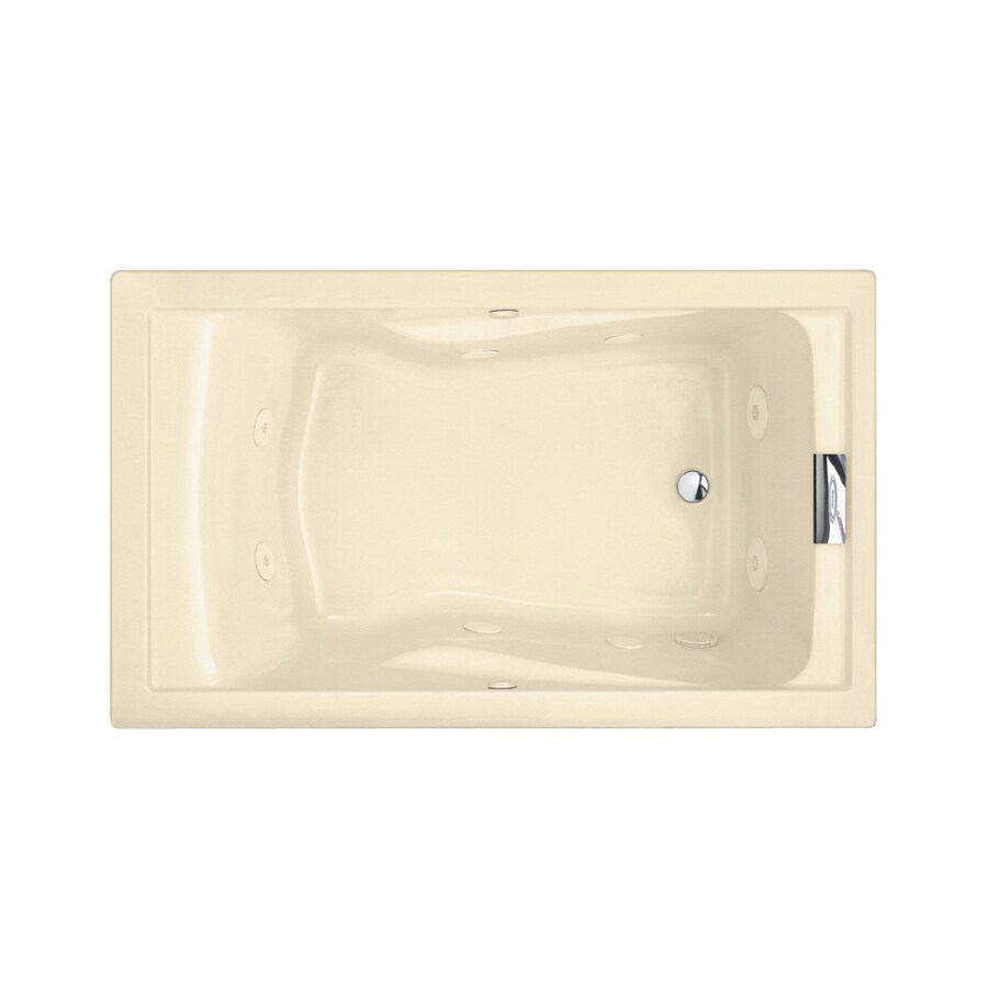 American Standard Bone Acrylic DropIn Jetted Whirlpool Tub at