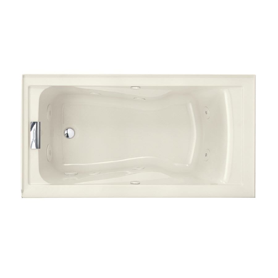 American Standard Linen Acrylic Skirted Jetted Whirlpool Tub at