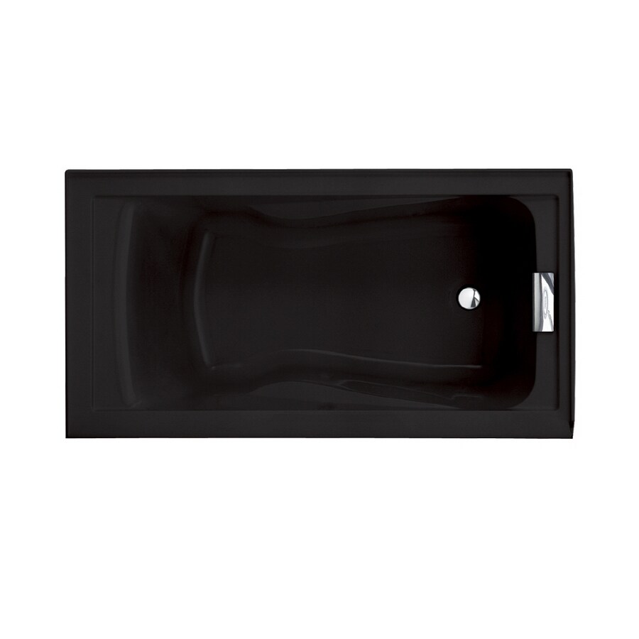 American Standard 60" x 32" Evolution Black Rectangular Skirted Tub at