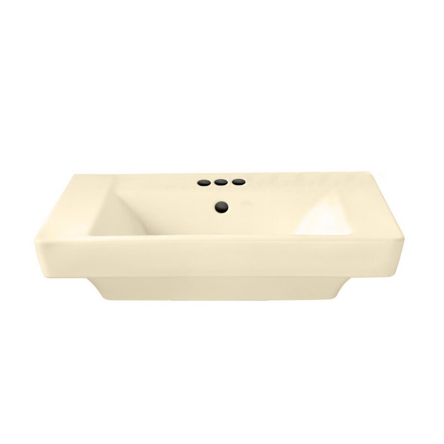American Standard Boulevard Bone Pedestal Sink Top (4" Centerset) at