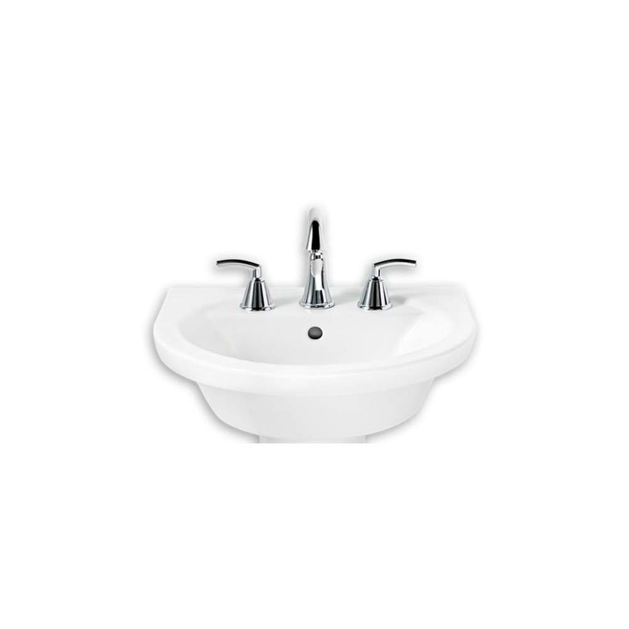 American Standard Tropic 18.5in L x 21in W White Vitreous China Oval